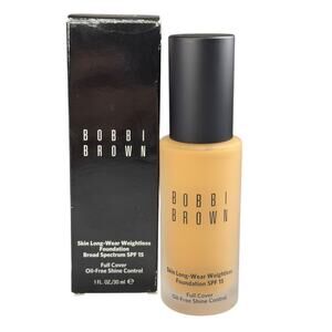 Bobbi Brown Skin Longwear Weightless Foundation SPF 15 Warm Natural 4.5 New